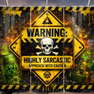 warning highly tumbler
