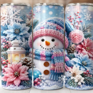 sweetheart snowman tumbler