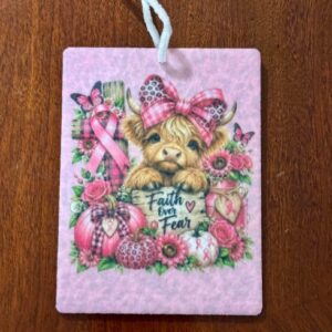 Faith over fear air freshener