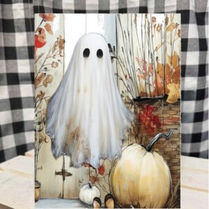 ghosty metal sign