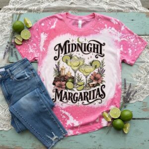 midnight margaritas bleached t shirt