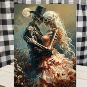 skelly lovers metal sign