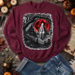 ghost swinging sweatshirt