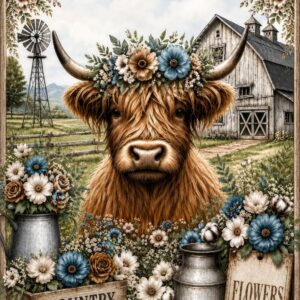 country life diamond painting kit