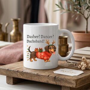 dasher dachshund mug