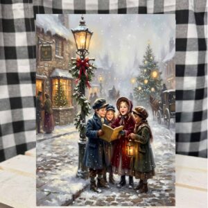 Carolers metal sign