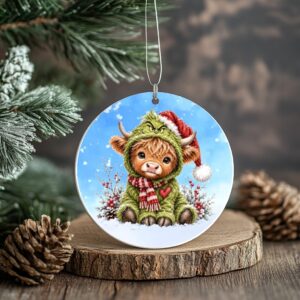 the cow grinch ornament