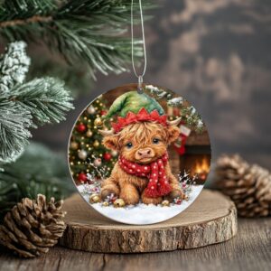 elf cow ornament